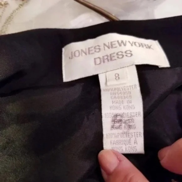 Jones NY Beaded One Shoulder Dress - Picture 7 of 13